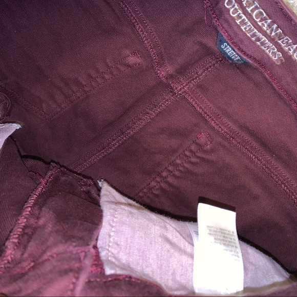 American Eagle Stretch Purple Ripped Jean shorts size 4 - Picture 7 of 10